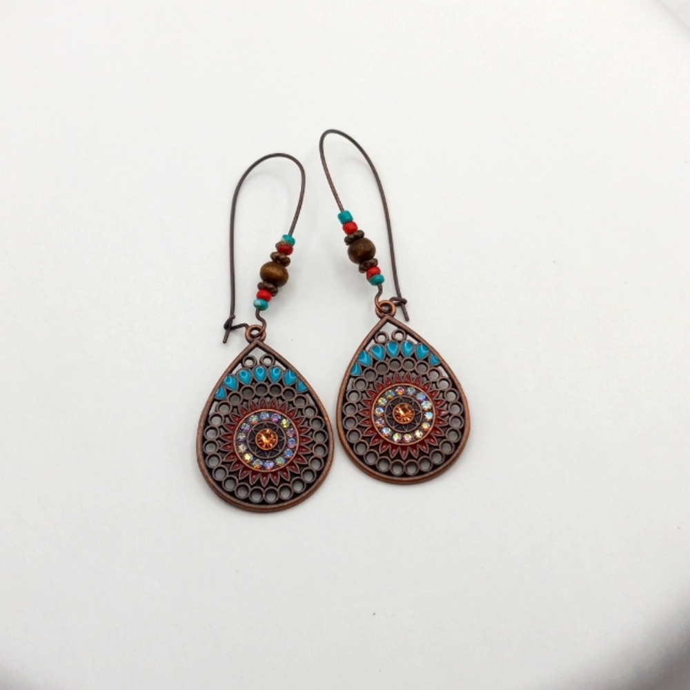 Bronze Dangle Earrings